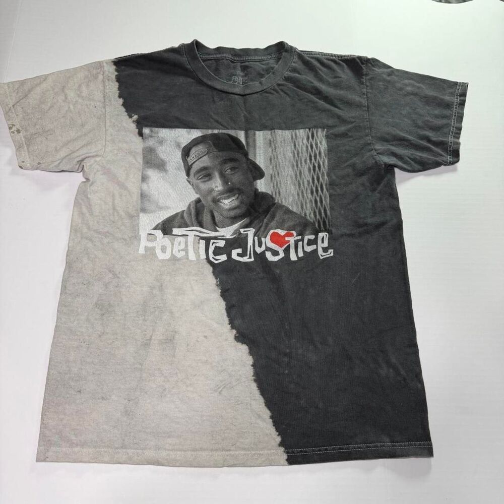 Justice Men's Grey and Black T-shirt